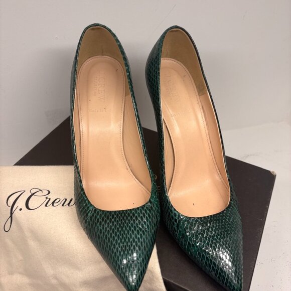 J. Crew Stiletto pumps in lizard-embossed leather - Picture 4 of 4